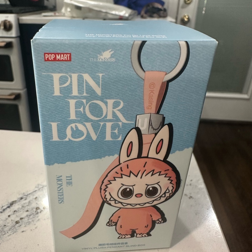 Pop Mart The Monsters Pink Bunny Keychain
